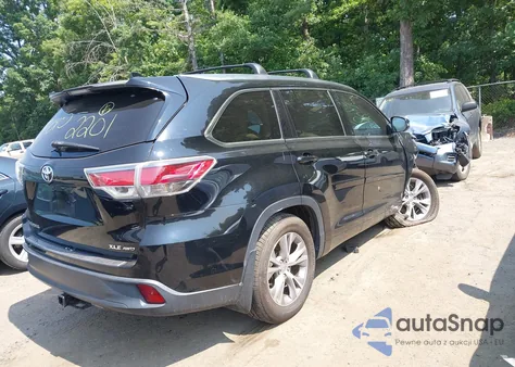 2015 Toyota Highlander Xle V6 из США, поврежденный, VIN 5TDJKRFH2FS224327